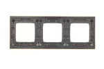 Simon 54 Premium WMDZ-0130xM-066 Ramka 3-krotna PREMIUM IP20 / IP44; złoto