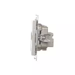 Simon 55 WMDA-021002-143 Gniazdo antenowe R-TV przelotowe 10 dB (moduł). 1x Wejście: 5÷862 MHz; Aluminium mat