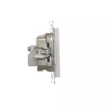 Simon 55 WMDA-021002-143 Gniazdo antenowe R-TV przelotowe 10 dB (moduł). 1x Wejście: 5÷862 MHz; Aluminium mat