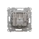 Simon 55 WMDA-010361-143 Gniazdo antenowe R-TV końcowe separowane (moduł). 1x Wejście: 5÷862 MHz; Aluminium mat