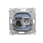 Simon 55 WMDA-12xxxx-111 Gniazdo antenowe typu „F” + RJ45 kat.6 (moduł); Biały mat