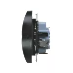 Simon 55 WMDW-00200N-149 Gniazdo wtyczkowe podwójne bez uziemienia z przesłonami (moduł) 16 A, 250 V~, szybkozłącza; Czarny mat
