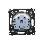 Simon 55 WMDW-001111-111 Gniazdko wtyczkowe bez uziemienia z przesłonami (moduł) 16 A, 250 V~, szybkozłącza; Biały mat