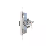 Simon 55 WMDA-P91xx5-111 Gniazdo komputerowe pojedyncze RJ45 kategoria 6, z przesłoną przeciwkurzową (moduł); Biały mat