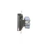 Simon 55 WMDW-50122x-149A Gniazdo wtyczkowe do wersji IP44 bez uszczelki (moduł) 16 A, 250 V~, szybkozłącza. Klapka transparentna; Czarny mat