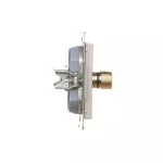 Simon 55 WMDK-16105J-143 Gniazdo głośnikowe pojedyncze (moduł). Przekrój przewodów dla wyjścia do 6 mm2; Aluminium mat