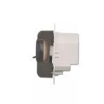 Simon 54 WMDR-02xxxx-046 Regulator temperatury z czujnikiem wewnętrznym (moduł) 16(2) A, 230V~. Montaż na wkręty; brąz mat