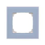 Simon 55 WMDZ-0110xZ-180 Ramka 1-krotna Nature; Szkło mrożone błękitne