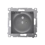 Simon 54 WMDW-53111x-049 Gniazdo wtyczkowe do wersji IP44 Z USZCZELKĄ (moduł) 16A, 250V~, zaciski śrubowe, klapka transparentna; czarny *Uszczelka do ramek S54 PREMIUM