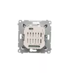 Simon 54 WMDC-008N5P-046 Łącznik/Przycisk roletowy podwójny elektroniczny (moduł) 230 V; brąz mat