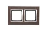 Simon 54 Nature WMDZ-0120xS-084 Ramka 2-krotna Nature-Drewno, SREBRNE WENGE, IP20/IP44* (*IP44-należy zastosować zestaw uszczelek DUN2)