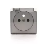 Simon 54 WMDW-P3121x-011 Pokrywa gniazda do wersji IP44 z przesłonami, klapka transparentna; biały *Wymagana uszczelka IP44 do ramki