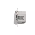Simon 54 WMDO-Sxxxx1-043 Oprawa oświetleniowa LED, 230 V AC, 1.1 W, białe ciepłe 3000K; srebrny mat