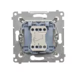 Simon 54 WMDL-0610xU-044 Łącznik schodowy z podświetleniem LED bez piktogramu (moduł) 10AX, 250V~, szybkozłącza; złoty mat