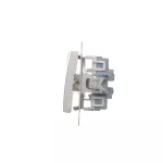 Simon 54 WMDL-06020x-043 Łącznik schodowy podwójny bez piktogramu (moduł) 10AX, 250V~, zaciski śrubowe; srebrny mat