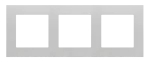 Simon 55 WMDZ-01103x-0143 Ramka 3-krotna LINE; Aluminium mat