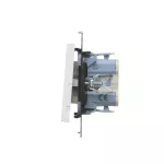 Simon 55 WMDL-0P1xx4-111 Łącznik dwubiegunowy (moduł) 10 AX, 250 V~, szybkozłącza; Biały mat