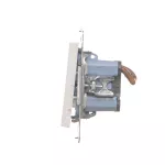 Simon 55 WMDL-TW22A-111 Łącznik dwubiegunowy podwójny (moduł) 16 AX, 250 V~, szybkozłącza; Biały mat