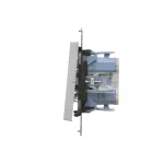 Simon 55 WMDL-0103xx-143 Łącznik schodowy (moduł) 10 AX, 250 V~, szybkozłącza; Aluminium mat
