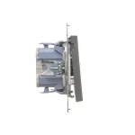 Simon 55 WMDL-0104Lx-116 Łącznik krzyżowy z podświetleniem LED – piktogram schody (moduł) 10 AX, 250 V~, szybkozłącza; Grafitowy mat