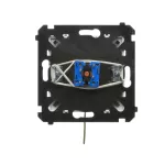 Simon 55 WMDL-0K012x-143 Łącznik na kluczyk roletowy jednobiegunowy (moduł) 3 pozycyjny „I-0-II” 2 styki N/O, 5 A, 250 V~; Aluminium mat