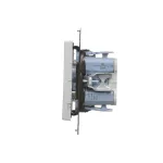 Simon 55 WMDL-040124-143 Przycisk roletowy podwójny trójpozycyjny 1-0-2 (moduł) 10 A, 250 V~, szybkozłącza; Aluminium mat