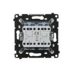 Simon 55 WMDL-0106L2-111 Łącznik roletowy podwójny trójpozycyjny 1-0-2 (moduł) 10 A, 250 V~, szybkozłącza; Biały mat
