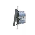 Simon 55 WMDL-0106L2-116 Łącznik roletowy podwójny trójpozycyjny 1-0-2 (moduł) 10 A, 250 V~, szybkozłącza; Grafitowy mat