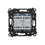 Simon 55 WMDL-0106L2-116 Łącznik roletowy podwójny trójpozycyjny 1-0-2 (moduł) 10 A, 250 V~, szybkozłącza; Grafitowy mat