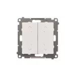 Simon 55 WMDL-TEZ2-114 Łącznik/przycisk roletowy podwójny, elektroniczny (moduł); Jasnoszary mat