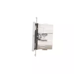 Simon 55 WMDL-TEZ2-143 Łącznik/przycisk roletowy podwójny, elektroniczny (moduł); Aluminium mat