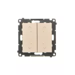 Simon 55 WMDL-TEZ2-144 Łącznik/przycisk roletowy podwójny, elektroniczny (moduł); Szampański mat