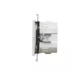 Simon 55 WMDL-TEW4-111 Łącznik elektroniczny 4-krotny z funkcją przycisku lub łącznika czasowego, do sterownia niezależnie 4 obwodami, 230 V (moduł); Biały mat