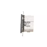 Simon 55 WMDL-TEW4-149 Łącznik elektroniczny 4-krotny z funkcją przycisku lub łącznika czasowego, do sterownia niezależnie 4 obwodami, 230 V (moduł); Czarny mat