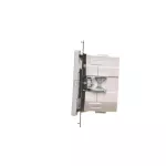 Simon 55 WMDL-TEW1-143 Łącznik elektroniczny pojedynczy z funcją przycisku lub łącznika czasowego, 16 A, 230 V (moduł); Aluminium mat