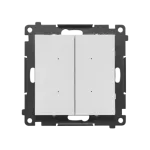 Simon 55 GO WMDS-TEW2W-114 Sterownik podwójny oświetleniowy, sterowany smartfonem [Wi-Fi] - SWITCH D; 2x5 A, 230 V, (moduł); Jasnoszary mat