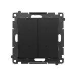 Simon 55 GO WMDS-TEW2W-149 Sterownik podwójny oświetleniowy, sterowany smartfonem [Wi-Fi] - SWITCH D; 2x5 A, 230 V, (moduł); Czarny mat