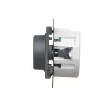 Simon 55 WMDS-005XS9L-116 Ściemniacz obrotowy do LED ściemnialnych 230 V (moduł) 2–200 W; Grafitowy mat