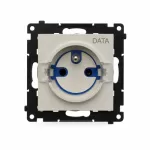 Simon 55 WMDW-TGD1CZ-142 Gniazdo DATA z kluczem uprawniającym (moduł) 16 A, 250 V~, szybkozłącza; Kaszmirowy
