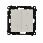 Simon 55 WMDS-004xL1-142 Ściemniacz do LED ściemnialnych, klawiszowy, 15-200 W, 230 V (moduł); Kaszmirowy