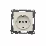Simon 55 WMDW-021111-142 Gniazdo Schuko z przesłonami (moduł) 16 A, 250 V~, szybkozłącza; Kaszmirowy