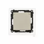 Simon 55 WMDW-321102-142 Gniazdo Schuko do wersji IP44 z przesłonami z uszczelką ramki (moduł) 16 A, 250 V~, szybkozłącza. Klapka w kolorze pokrywy; Kaszmirowy
