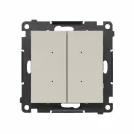 Simon 55 GO WMDS-TEW2W-142 Sterownik podwójny oświetleniowy, sterowany smartfonem [Wi-Fi] - SWITCH D; 2x5 A, 230 V, (moduł); Kaszmirowy