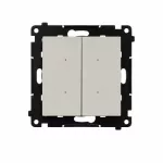 Simon 55 WMDL-TEW2-142 Łącznik elektroniczny podwójny z funcją przycisku lub łącznika czasowego, 2x10 A, 230 V (moduł); Kaszmirowy