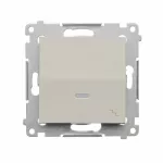 Simon 54 WMDL-061X2X-042 Łącznik schodowy z podświetleniem LED (moduł) 16AX, 250V~, zaciski śrubowe; kaszmirowy