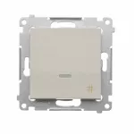 Simon 54 WMDL-071xxx-042 Łącznik krzyżowy z podświetleniem LED (moduł) 10AX, 250V~, szybkozłącza; kaszmirowy