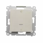 Simon 54 WMDL-021xxx-042 Łącznik dwubiegunowy z podświetleniem LED (moduł) 10AX, 250V~, szybkozłącza; kaszmirowy