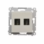 Simon 54 WMDH-0XXXX2-042 Gniazdo HDMI podwójne (moduł); kaszmirowy