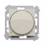 Simon 54 WMDS-004XL2-042 Ściemniacz obrotowy dwubiegunowy do LED ściemnialnych 230V (moduł) 5-215W; kaszmirowy *Wymagana instalacja 4-przewodowa