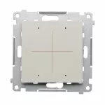 Simon 54 WMDC-008N3P-042 Elektroniczny łącznik/przycisk 4-krotny, do sterowania 4 obwodami (moduł); kaszmirowy